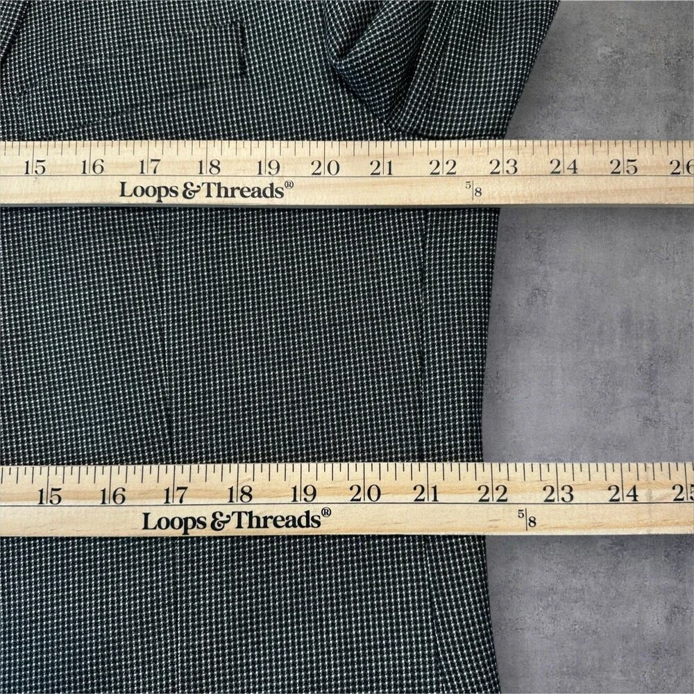 CALVIN KLEIN Men's Blazer Sport Coat Two Button Suit Jacket 44L Gray Silk/Wool